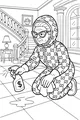 Free Grandma Coloring Page - Cleaning a Grand Hallway Spill (Printable PDF)