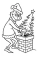 Free Grinch Coloring Page - Sneaky Tiny Christmas Tree Heist (Printable PDF)