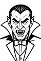 Free Vampire Coloring Page - Classic Dracula Portrait (Printable PDF)