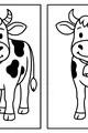 Free Cow Coloring Page - Two Smiling Spotted Cows With Bells (Printable PDF)