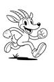 Free Gazelle Antelope Coloring Page - Smiling Runner in Sneakers (Printable PDF)