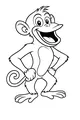 Free Monkey Coloring Page - Big-Grin Cartoon Milo Standing Proud (Printable PDF)