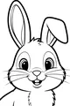 Free Bunny Coloring Page - Bright Eyes and Floppy Ears (Printable PDF)