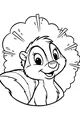 Free Skunk Coloring Page - Smiling Cartoon Skunk Girl (Printable PDF)