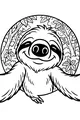 Free Sloth Coloring Page - Smiling Jungle Friend With Open Arms (Printable PDF)