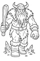 Free Giant Coloring Page - Horned Warrior by Crystal Peaks (Printable PDF)