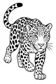 Free Jaguar Coloring Page - Spotted Wildcat Prowling Forward (Printable PDF)