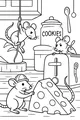 Free Rat Coloring Page - Playful Kitchen Cheese Caper (Printable PDF)