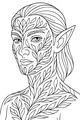 Free Forest Elf Coloring Page - Leaf-Marked Boy Portrait (Printable PDF)