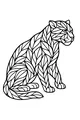 Free Jaguar Coloring Page - Leafy Patterned Wild Cat (Printable PDF)