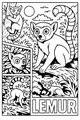 Free Lemur Coloring Page - Playful Lemurs in Leafy Jungle (Printable PDF)