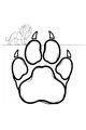 Free Lion Coloring Page - Majestic Lion With Giant Paw Print (Printable PDF)
