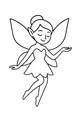 Free Fairy Coloring Page - Little Winged Girl in Petal Dress (Printable PDF)