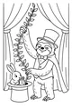 Free Sloth Coloring Page - Magician Sloth With Rabbit On Stage (Printable PDF)