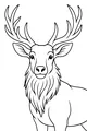 Free Elk Coloring Page - Majestic Antlers and Shaggy Mane (Printable PDF)