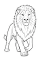 Free Lion Coloring Page - Majestic Male with Fuzzy Mane (Printable PDF)