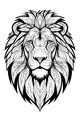 Free Lion Coloring Page - Majestic Patterned Mane Portrait (Printable PDF)