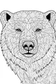 Free Polar Bear Coloring Page - Intricate Mandala Face Patterns (Printable PDF)