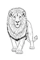 Free Lion Coloring Page - Majestic Lion with Fluffy Mane (Printable PDF)