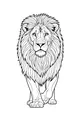 Free Lion Coloring Page - Majestic Big Cat With Wavy Mane (Printable PDF)