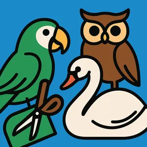 Birds coloring page category