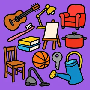 Objects coloring page category