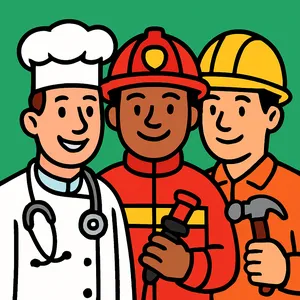 People & Professions coloring page category