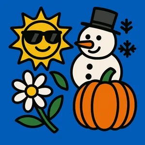 Seasonal Themes coloring page category