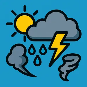 Weather & Natural Phenomena coloring page category