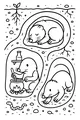 Free Mole Coloring Page - Cozy Underground Mole Town Scene (Printable PDF)