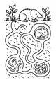 Free Mole Coloring Page - Secret Underground Tunnels and Cozy Burrow (Printable PDF)