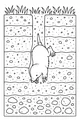 Free Mole Coloring Page - Cute Molly Digging Underground (Printable PDF)
