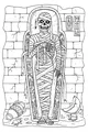 Free Mummy King Coloring Page - Ancient Egyptian Tomb Sarcophagus (Printable PDF)