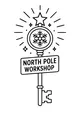 Free Christmas Key Coloring Page - Magic North Pole Workshop Sign (Printable PDF)