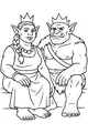 Free Ogre Royalty Coloring Page - King and Queen on a Bench (Printable PDF)
