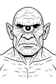 Free Cyclops Giant Coloring Page - One-Eyed Mythical Monster Portrait (Printable PDF)