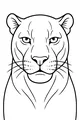 Free Panther Coloring Page - Front-Facing Jungle Cat Portrait (Printable PDF)