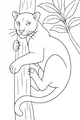 Free Panther Coloring Page - Climbing Jungle Tree Scene (Printable PDF)