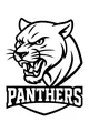 Free Panther Coloring Page - Fierce Team Mascot Logo (Printable PDF)