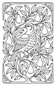Free Partridge in a Pear Tree Coloring Page - Christmas Holiday Bird Scene (Printable PDF)