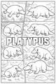 Free Platypus Coloring Page - Cute Cartoon Pond Scene (Printable PDF)