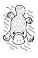 Free Platypus Coloring Page - Wiggly Swimmer in a Pond (Printable PDF)