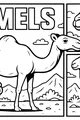 Free Camel Coloring Page - Three Desert Friends in Panels (Printable PDF)
