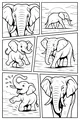 Free Elephant Coloring Page - Baby Elephants on the Sunny Savanna (Printable PDF)