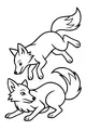 Free Fox Coloring Page - Playful Foxes Frolicking in Nature (Printable PDF)
