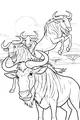 Free Wildebeest Coloring Page - Playful Gnus on African Savanna (Printable PDF)