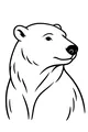 Free Polar Bear Coloring Page - Peaceful Arctic Portrait (Printable PDF)