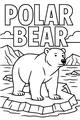 Free Polar Bear Coloring Page - King of the Snowy Iceberg (Printable PDF)