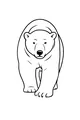 Free Polar Bear Coloring Page - Big Paws on Cracked Ice (Printable PDF)