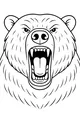 Free Polar Bear Coloring Page - Roaring Arctic Bear Close-Up (Printable PDF)